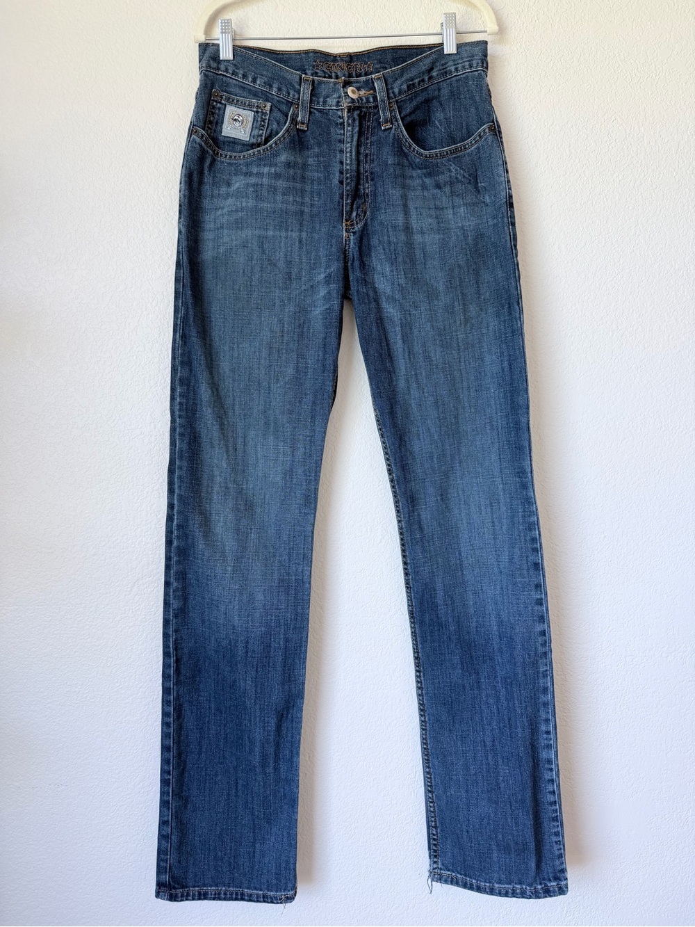 Cinch Men’s 30x36 Straight Leg Jeans Medium Wash Stretch Denim Ranch Western